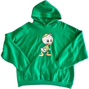 Louie Ducktales 2XL Gildan Heavy Blend Distressed Unisex Hoodie
